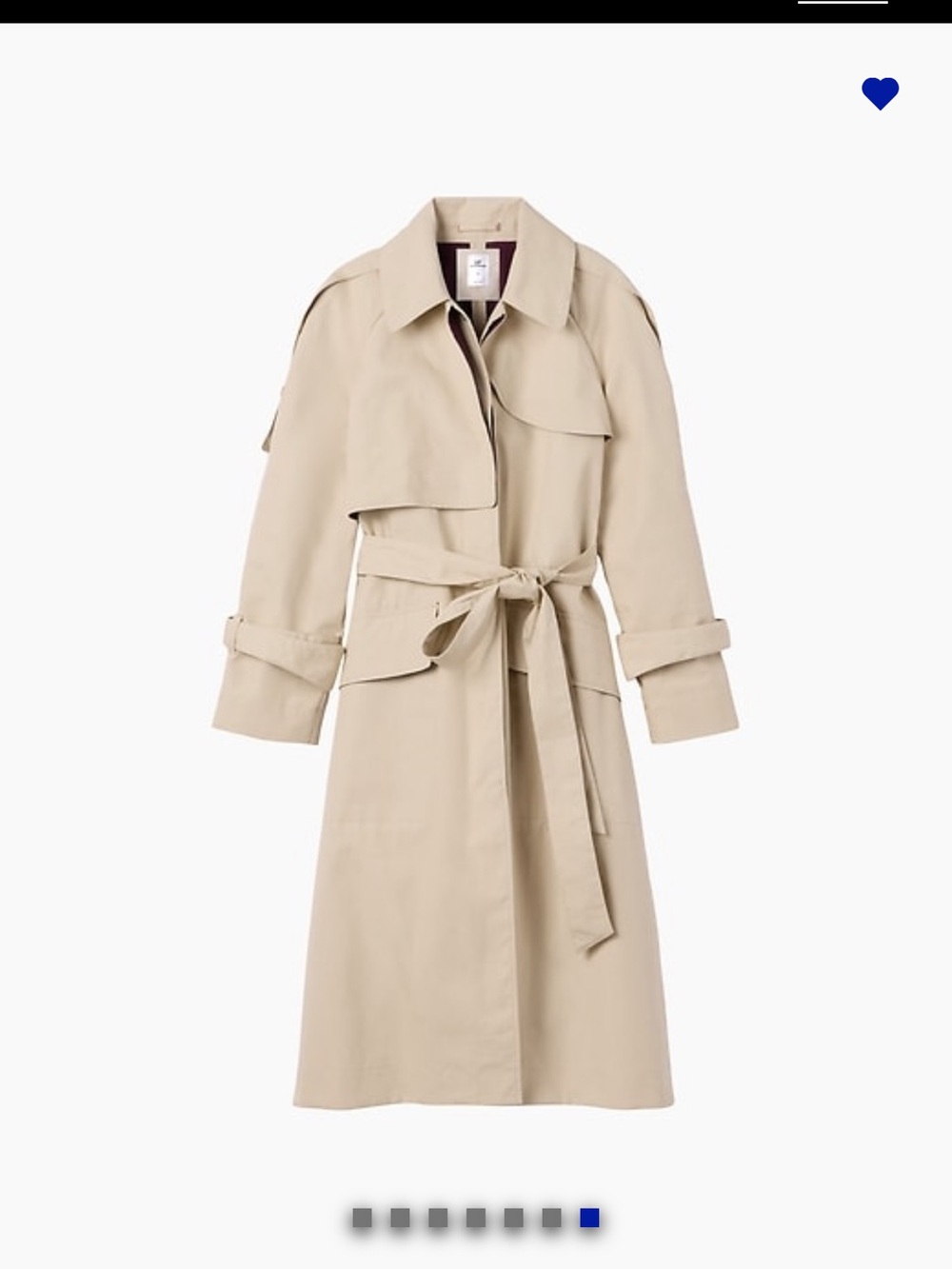 GAP Sand Beige Trench Coat with Tie Belt